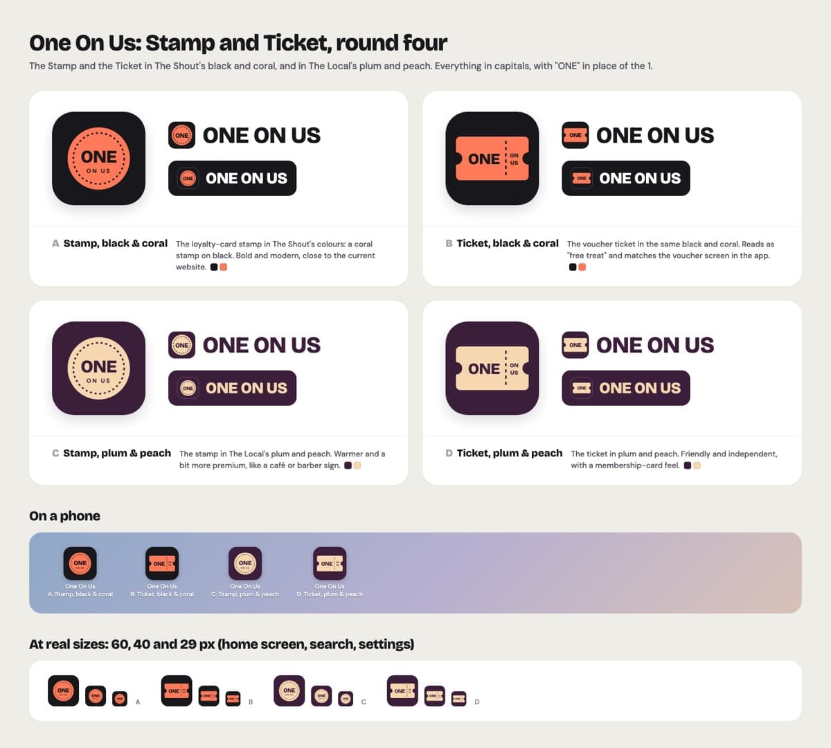 Round four: stamp or ticket? The ticket won.